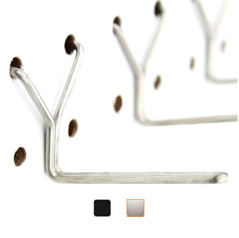 Right Arrange Stainless Steel Pegboard Hooks 100-Pack 2" L Hook - Will Not Fall Out, Fits Any Peg Board - Organize Tools, Accessories, Workbench, Garage Storage, Kitchen, Crafts, Jewelry, Retail - Image 1